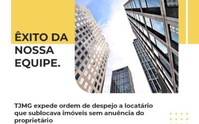 TJMG despeja locatário que alugou cinco apartamentos