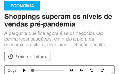 Shoppings superam os níveis de vendas pré-pandemia