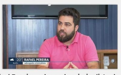 Rafael Pereira, advogado criminalista do MNDM, concede entrevista à Globo